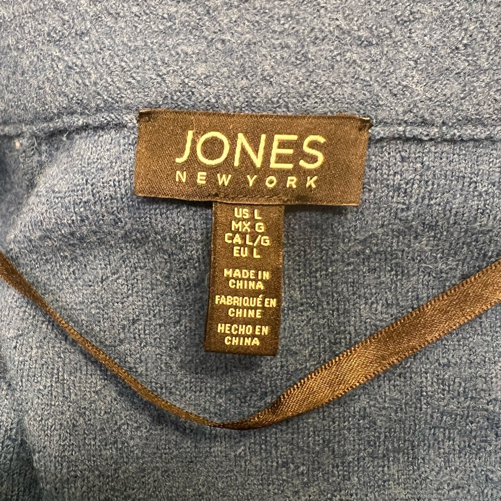 Women's Blue Sweater - Picture 5 of 6